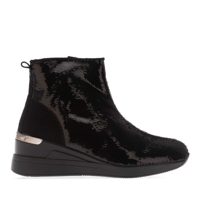 Effecting Sequin Wedge-Heel Boots