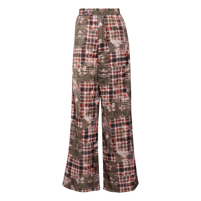 Graphic Print Flared Leg Pants