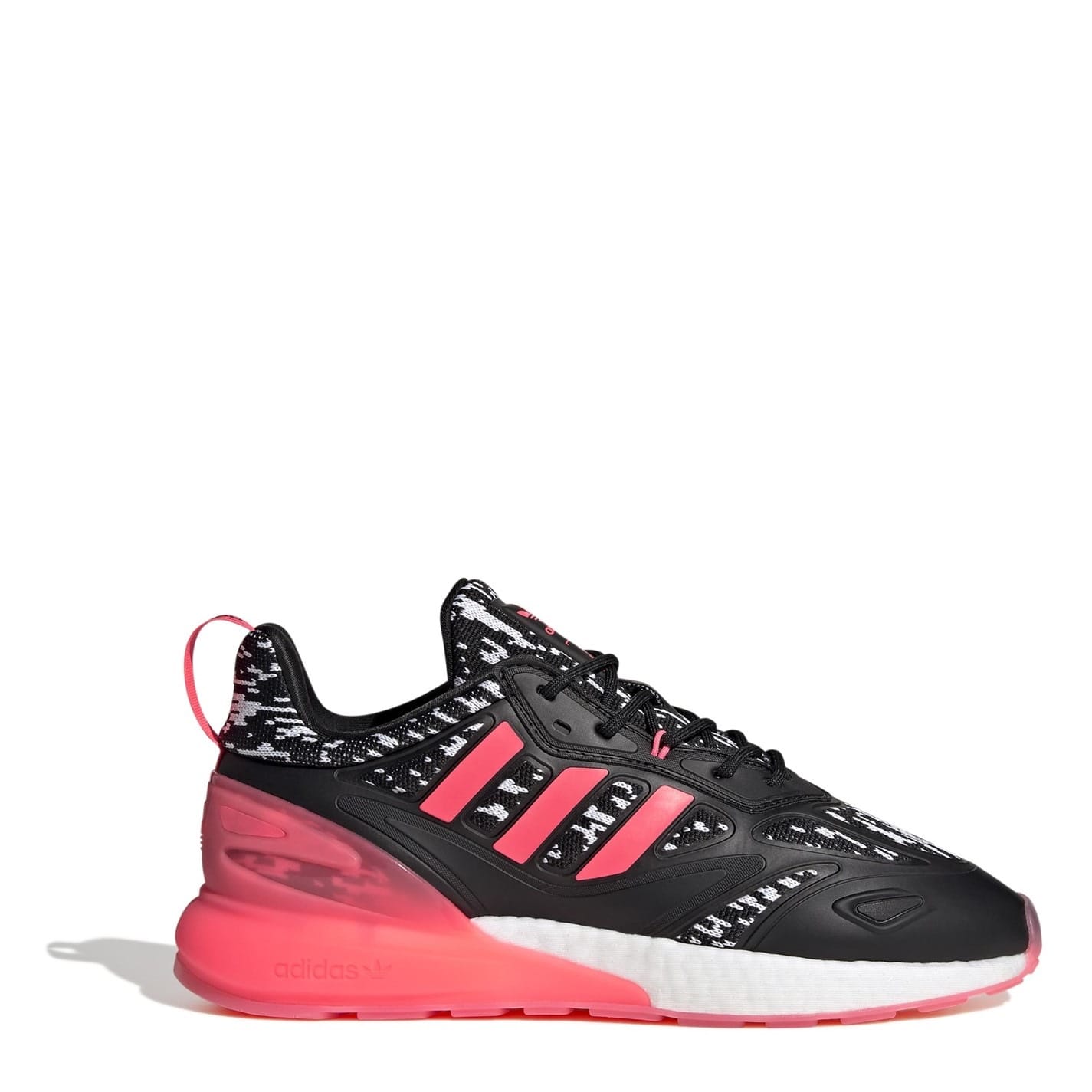 White adidas Originals Zx 2k Boost 2 Low Top Sneakers - Get
