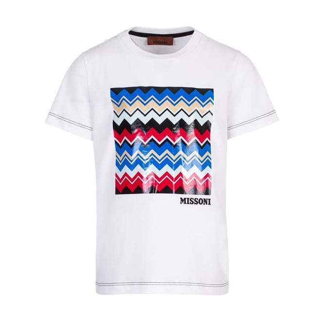Zag Print Crew Neck Regular Fit T-Shirt