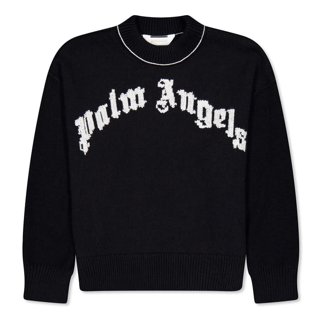 Logo Print Regular Fit Knit Sweater