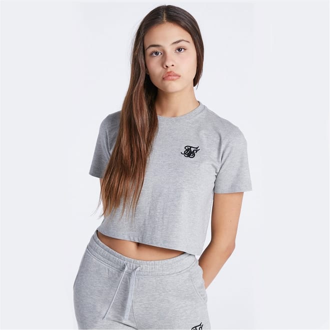 Cropped Crew Neck Regular Fit T-Shirt