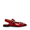 Ave Buckle Block Heel Ballet Pumps