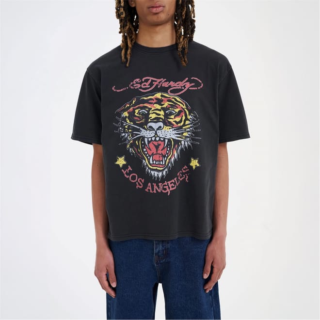 La Tiger Oversize Fit Crew Neck T-Shirt