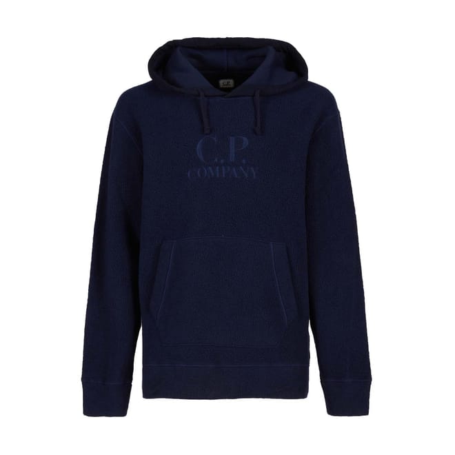 Wool Polar Fleece Logo Hoodie