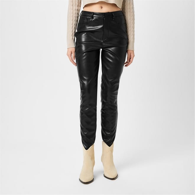 Faux Leather Skinny Trousers