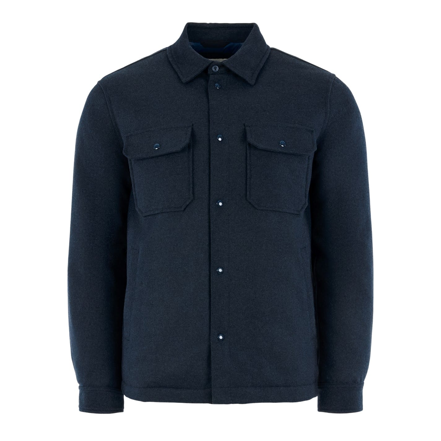Blue Woolrich Alaskan Wool Overshirt - Get The Label
