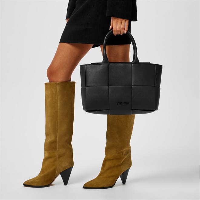 Weave Tote Handbag with Detachable Strap