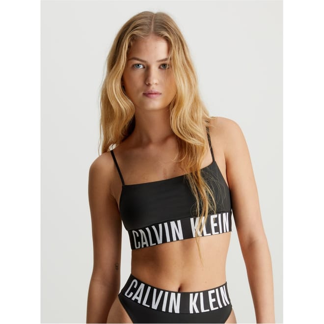 Cropped Snug Fit Logo Bra