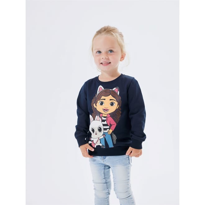 Gabbys Dollhouse Crew Neck Regular Fit Sweatshirt