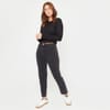 Cropped Crew Neck Regular Fit T-Shirt
