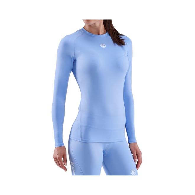Compression Fit Crew Neck Long Sleeve Athletic Top