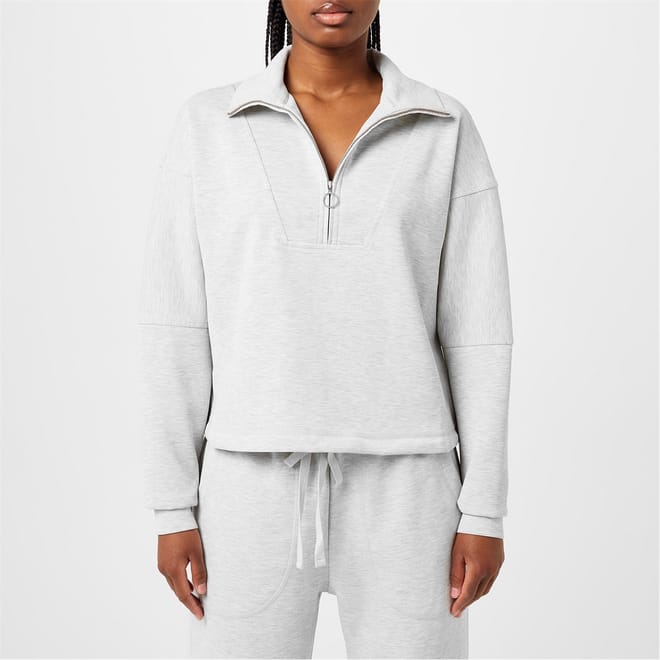 Funnel Neck Relaxed Fit Sweatshirt