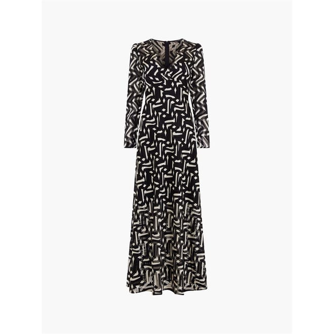 V-Neck Maxi Wrap Dress