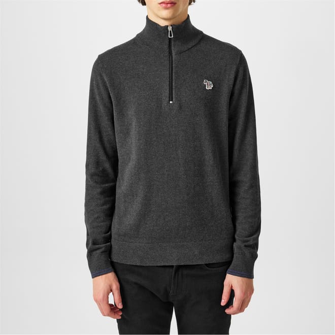 Logo Quarter Zip Sweater