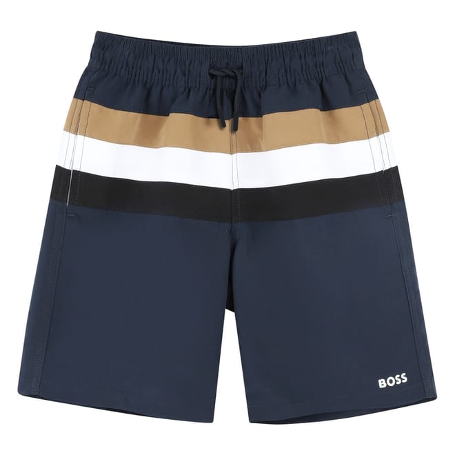 Regular Fit Stripe Swim Short