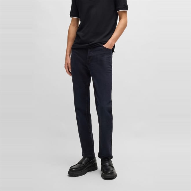 Tapered Fit Five Pocket Jeans