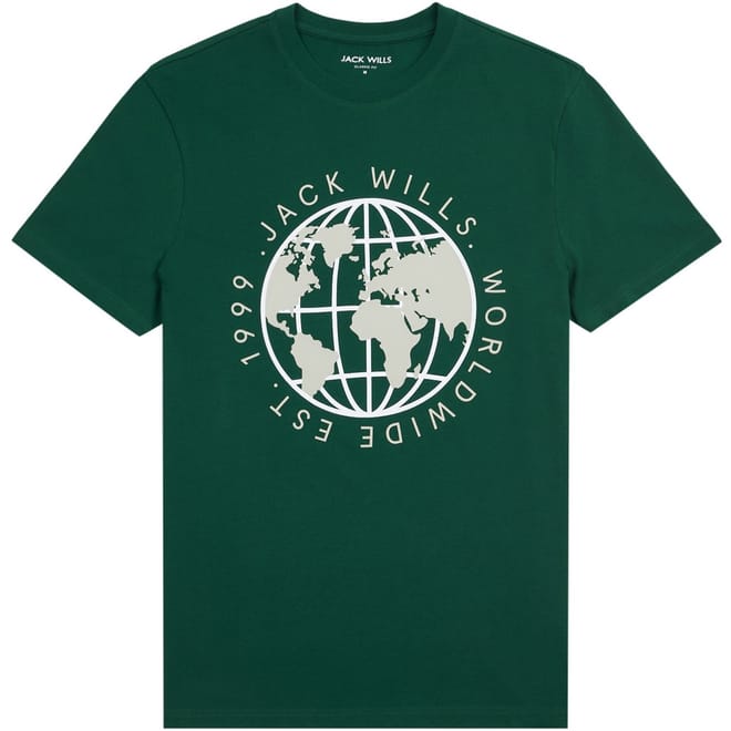 Globe Graphic Crew Neck T-Shirt