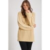 Contrast Stitch Mock Neck Sweater