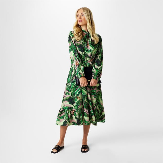 Tiered Midi Dress