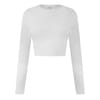 Womens Pro Ls Crop Tee