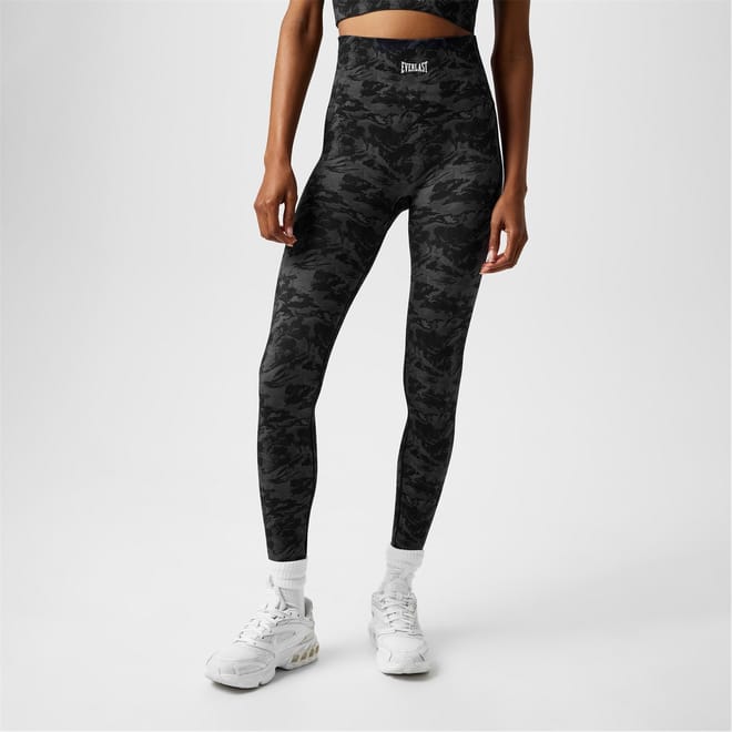 Womens High Rise Camo Seamless Leggings