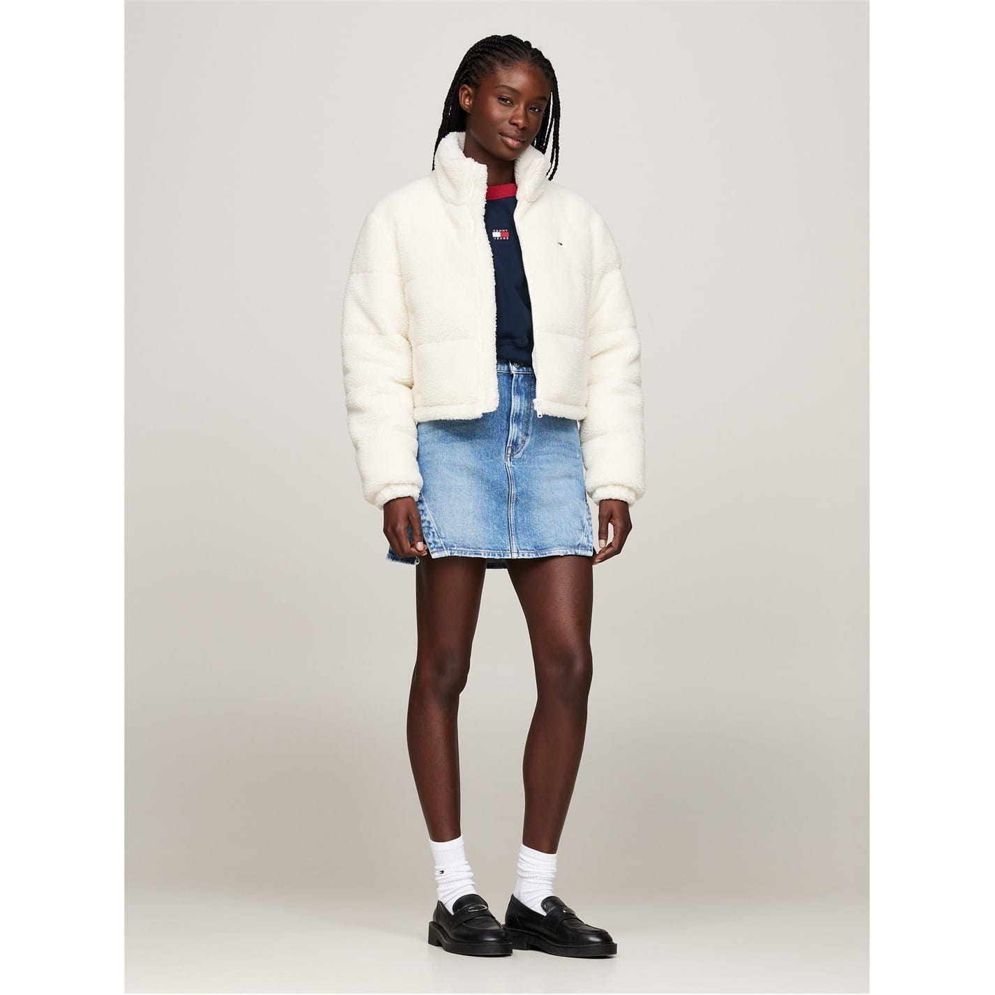 White tommy jeans jacket hotsell