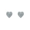 Crystal Heart Stud Earrings