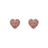 Crystal Heart Stud Earrings
