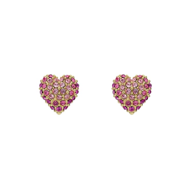 Crystal Heart Stud Earrings