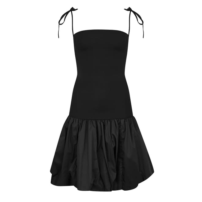 Alexa Square Neck Mini Peplum Dress