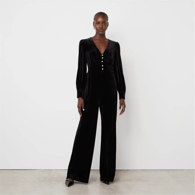Posie V-Neck Long Sleeve Jumpsuit