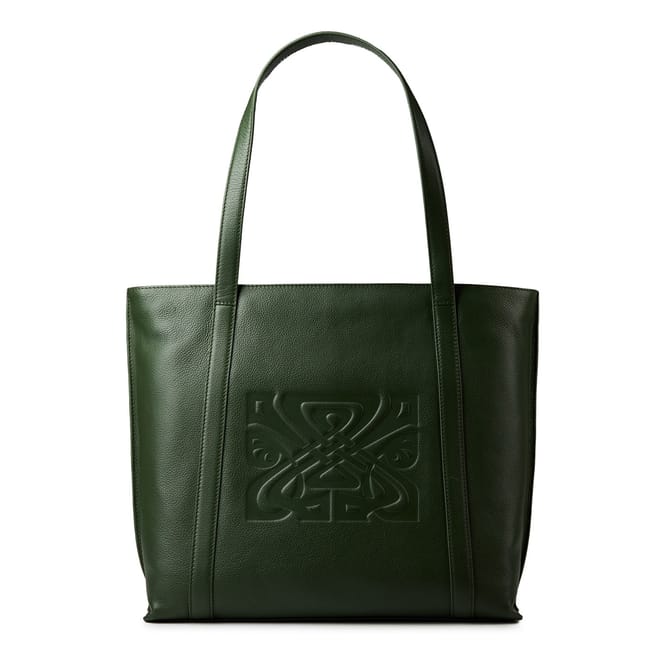 Leather Logo Tote Bag