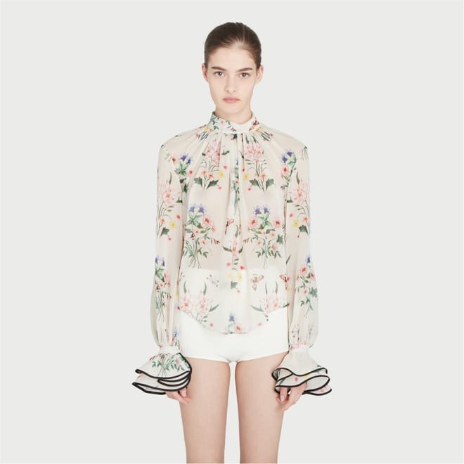 High Neck Regular Fit Blouse