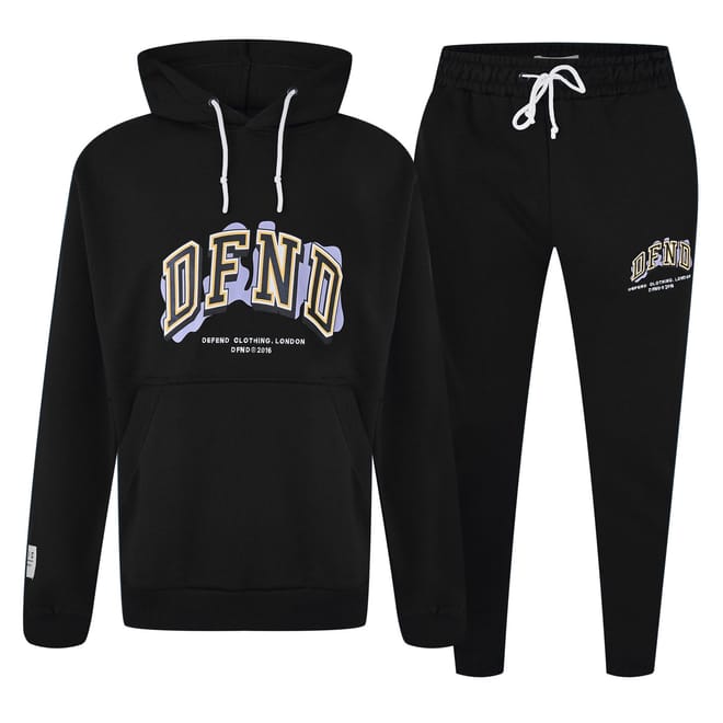 Hooded Long Sleeve Lettering Tracksuit