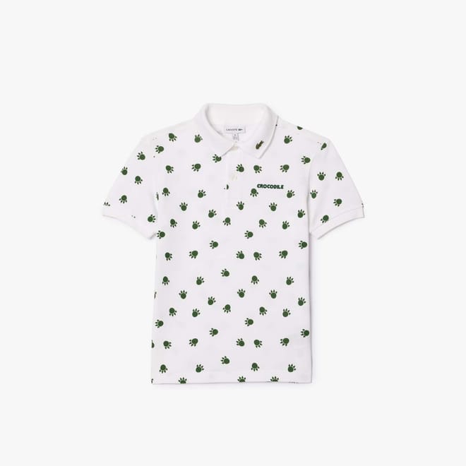Juniors Piqué Print Polo Shirt
