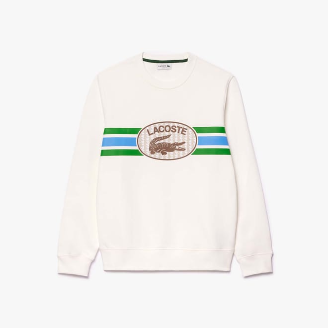 Graphic Print Fleece Sweatshirt