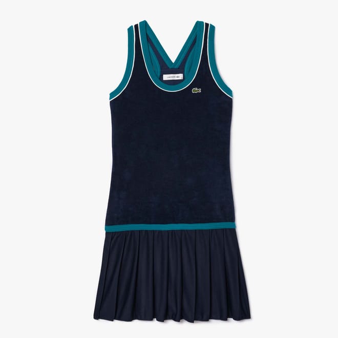 Slim-Fit Cross Back Terry Dress