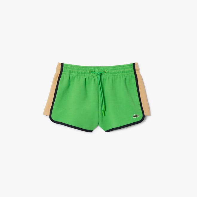 Contrast Panel Piqué Shorts