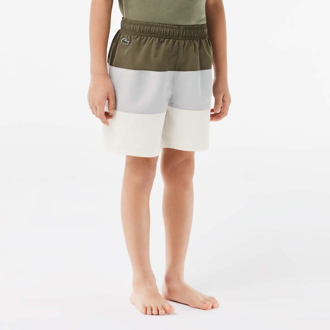 Juniors Colour Block Taffeta Swim Trunks