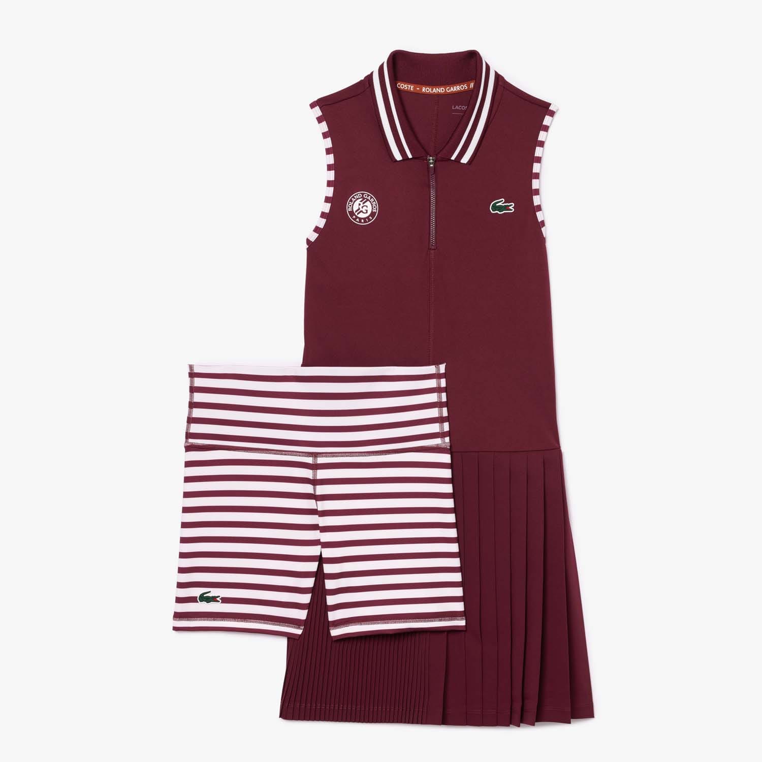 Purple Lacoste Roland-Garros Edition Sport Stretch Tennis Dress
