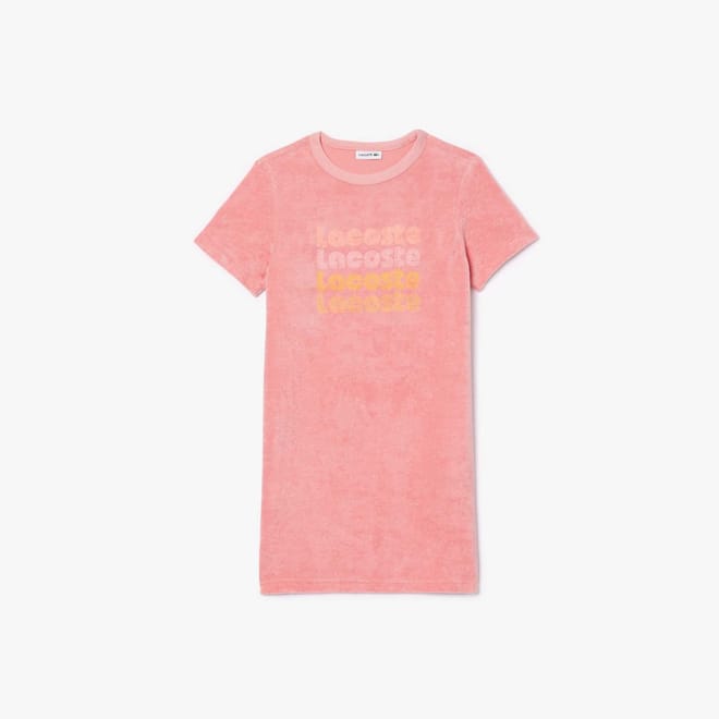 Juniors Cotton Terry Logo T-Shirt Dress