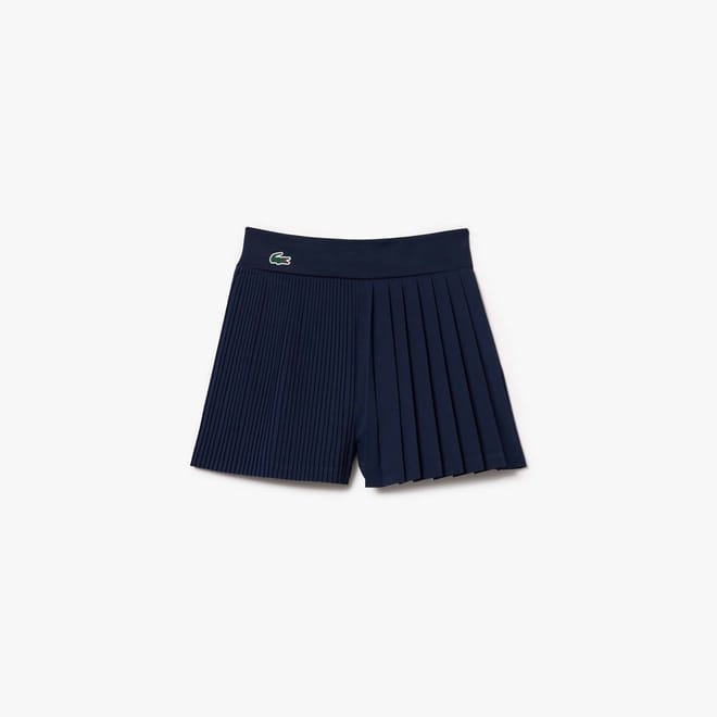Pleated Lined Tennis Shorts