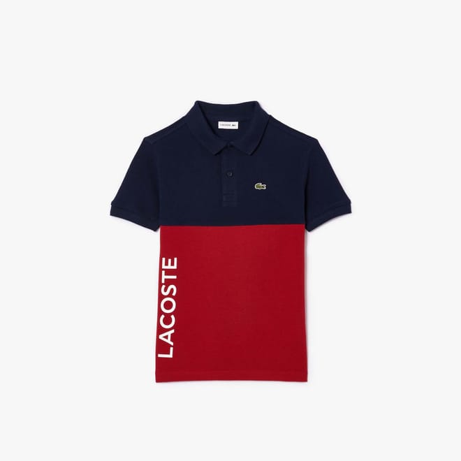Juniors Colour Block Piqué Polo Shirt