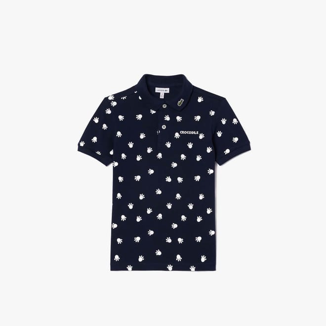 Juniors Piqué Print Polo Shirt