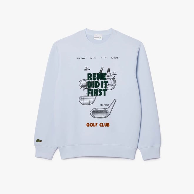 Relaxed Fit Piqué Motif Sweatshirt