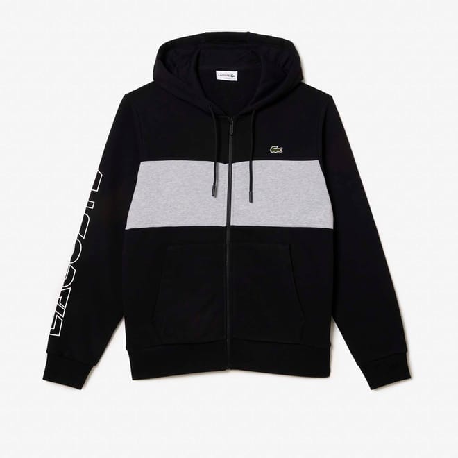 Zip-Up Colour Block Hoodie