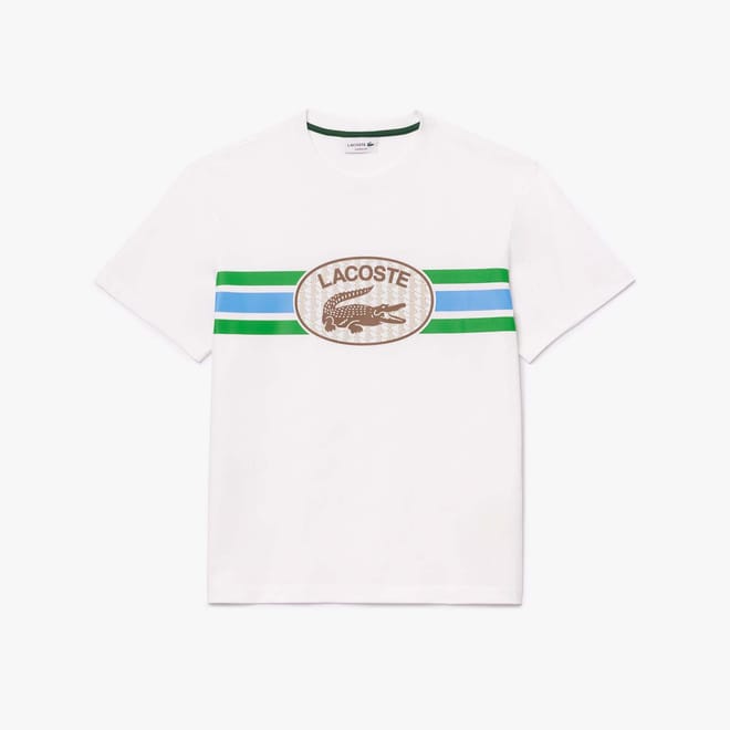Monogram Print Cotton T-Shirt