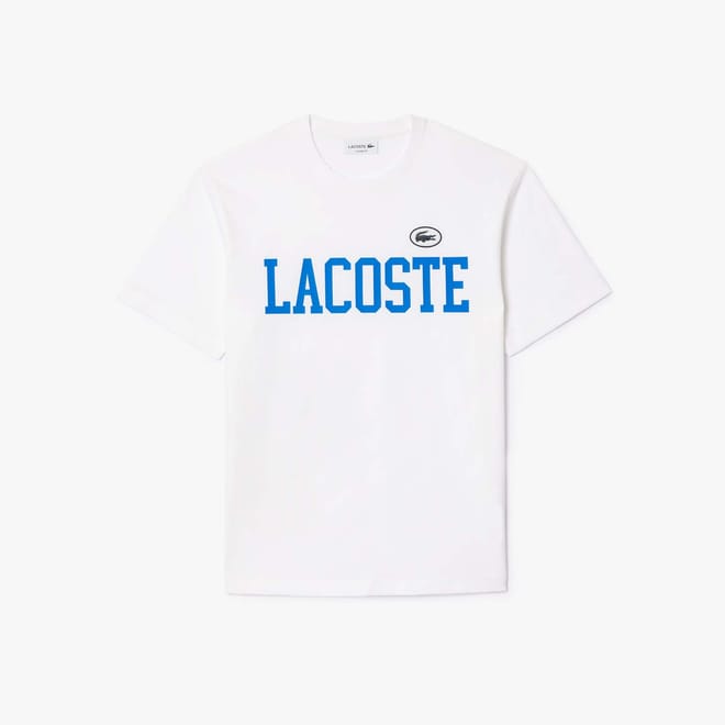 Contrast Badge Cotton T-Shirt