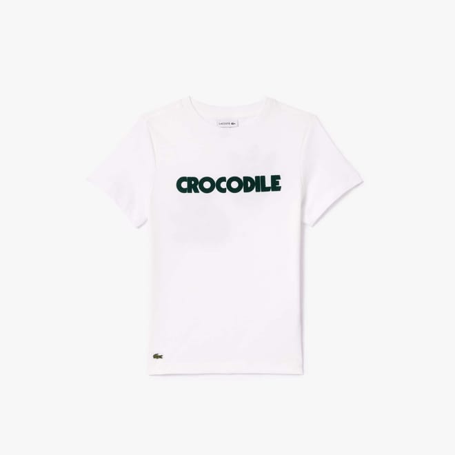 Juniors Crocodile Print Cotton T-Shirt